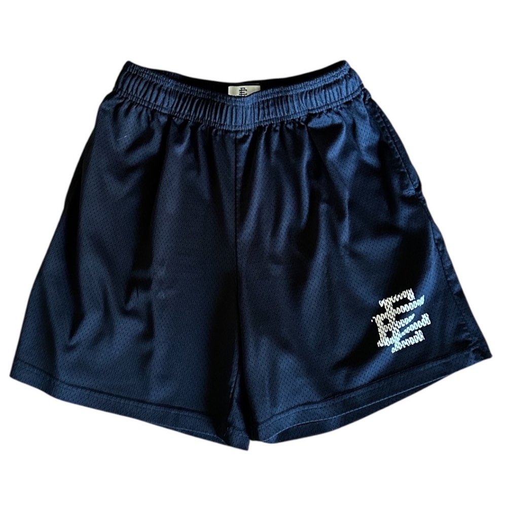 Eric Emanuel EE Basic Black Mesh Shorts Size L Made in New York